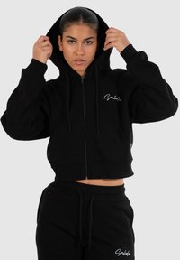 Smilodox Felpa con zip - schwarz