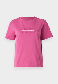 T-shirts med print - fuxia