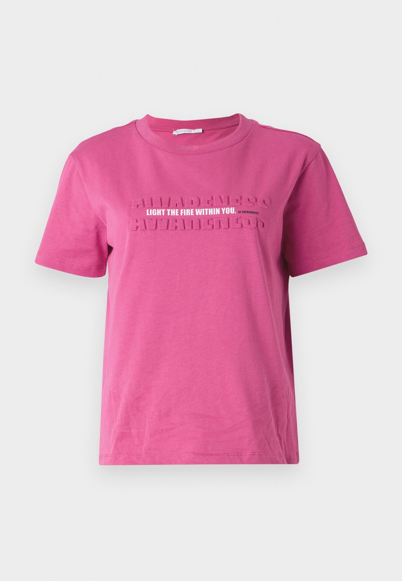PATRIZIA PEPE T-shirt print donkerroze PATRIZIA PEPE T-shirt print donkerroze