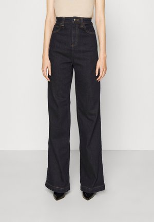Flared Jeans - dark-blue denim