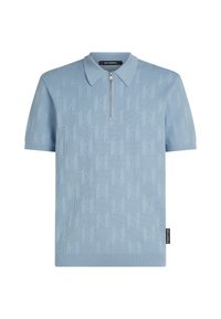 MONOGRAM ZIP-UP - Polokošeľa - soft chambray