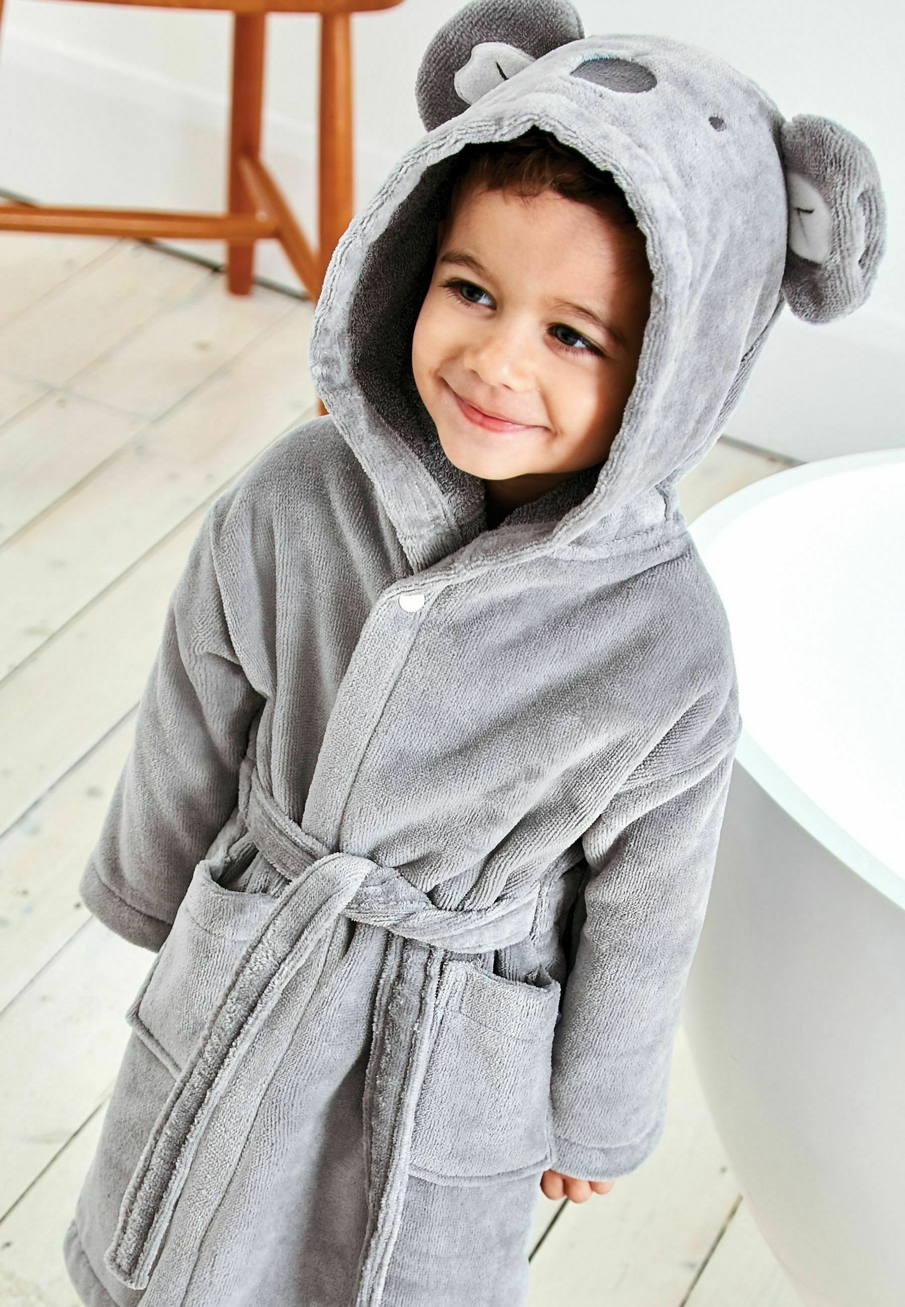 JoJo Maman Bébé ROBE Dressing gown grey Zalando