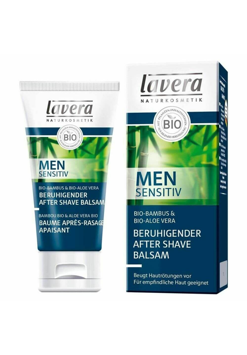 Lavera LAVERA RASUR MEN SENSITIV BERUHIGENDER AFTER SHAVE BALSAM -  Aftershave balm - wei/white - Zalando
