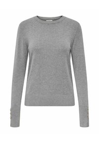 MALOU ON BUTTON - Pulóver - medium grey melange