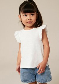 Next SCALLOP-REGULAR FIT - Tričko s potlačou - white