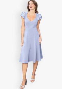 HotSquash FRILL SLEEVE A-LINE - Vapaa-ajan mekko - purple impression