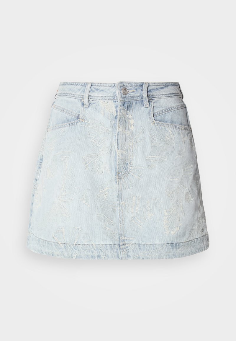 Boss Minirok lichtblauw Boss Minirok lichtblauw