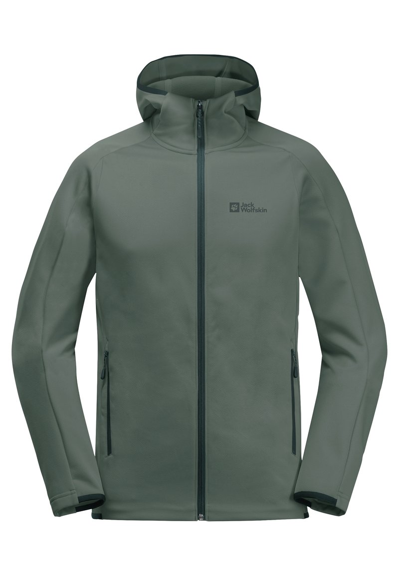 Jack Wolfskin ALPGRAT FZ M Fleecejacke hedge green/hellgrün