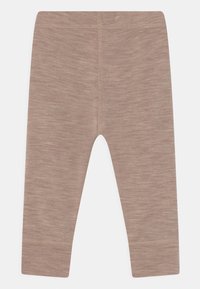Lindex BABY SOLID UNISEX - Leggings - Byxor - light beige melange