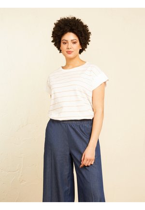 Print T-shirt - bianco