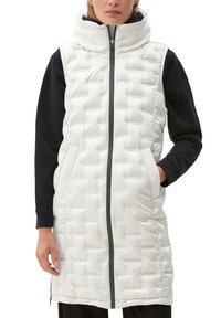 s.Oliver LONG MIT STEPPUNG - Weste - off white