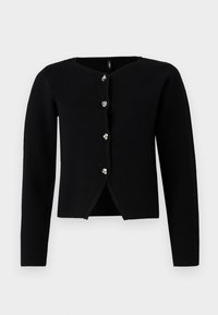 ONLSCARLETT CARDIGAN - Kardiganas - black/silver-coloured