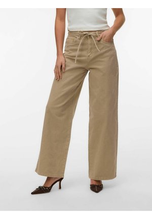 VMWIEN MID RISE  - Wide Leg - silver mink