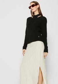 Mos Mosh CARDIGAN - Adīta jaka - black