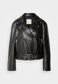 MOTO JACKET BELT - Jakna od umjetne kože - black beauty