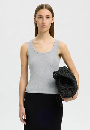 TANK - Top - light grey melange
