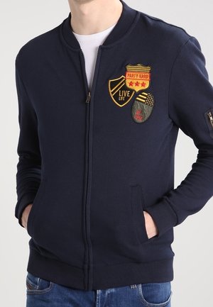 Felpa con zip - dark blue