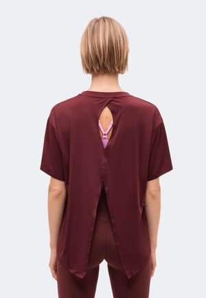 Nike Performance, TIE BACK - Спортна тениска - mystic dates/white
