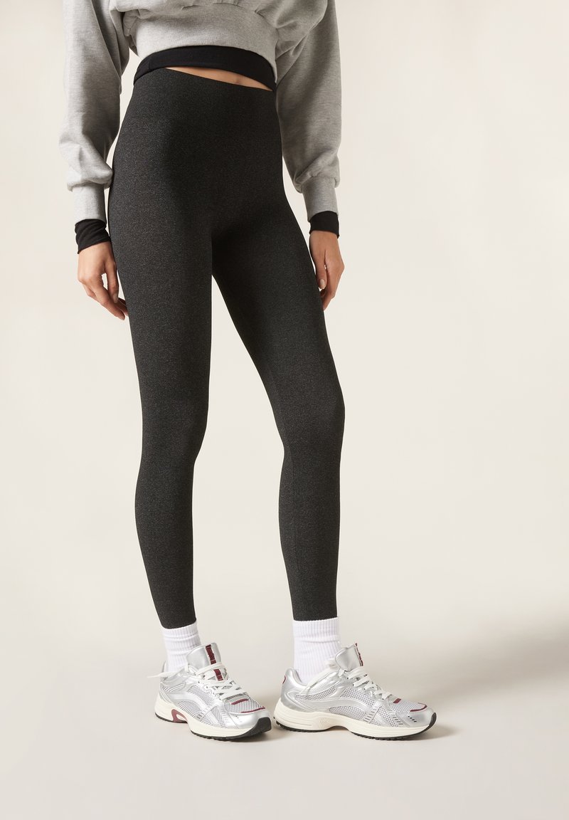 Calzedonia ULTRA OPAQUE Leggings Trousers Grey Melange