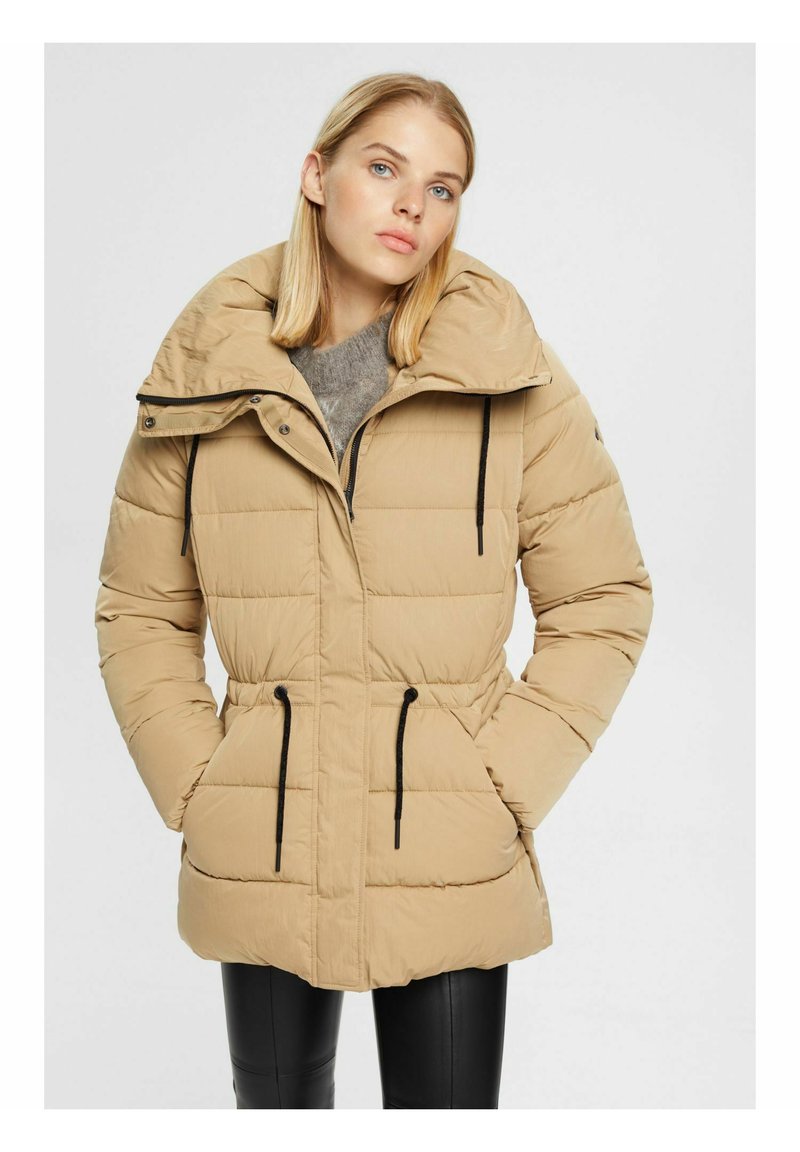 Esprit Winter coat khaki beige/beige Zalando.co.uk