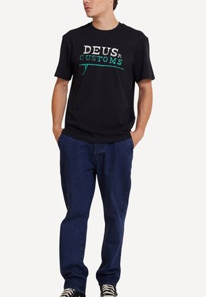 BIG WAVE TEE - Print T-shirt - black