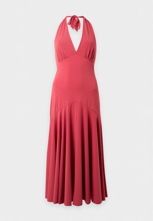 MICHAEL Michael Kors, HALTER LONG MIDI - Φόρεμα από ζέρσεϊ - red