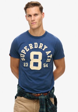 Superdry & Co VINTAGE ATHLETIC SHORT SLEEVE - Print T-shirt - supermarine navy