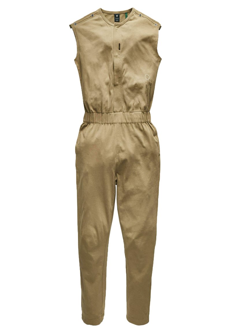 Damen Kleider | G-Star SNAP BUTTON S-S Jumpsuit fresh army green/beige - EN09930 Damen Kleider | G-Star SNAP BUTTON S-S Jumpsuit fresh army green/beige - EN09930
