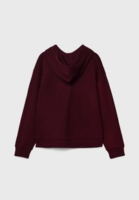 Stradivarius Jersey con capucha - bordeaux