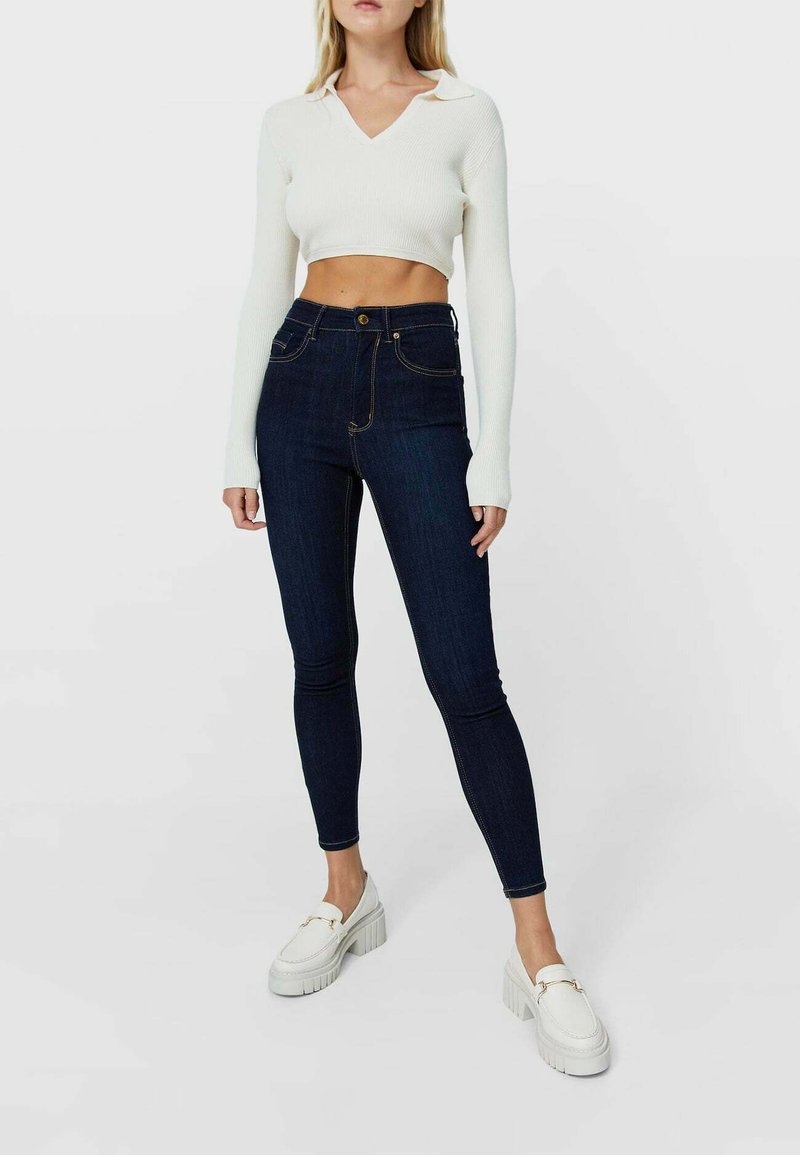 Stradivarius Uske traperice - royal blue