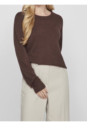 Striktrøje - brown