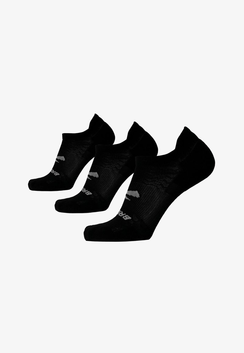 Brooks RUN-IN NO SHOW 3-PACK - Sportsocken - black