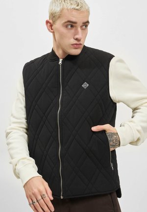 HERREN UNFAIR ATHLETICS QUILTED MOSAIC VEST - Piumino - black