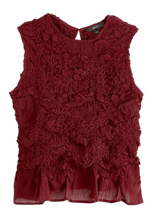 Next, REGULAR FIT - SLEEVELESS RUCHED TOP  . - Débardeur - rust red