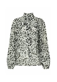 SPOT TIE NECK - Blouse - white