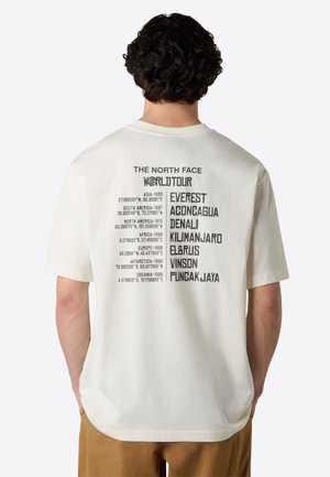 The North Face Print T-shirt - white dune anthracite g