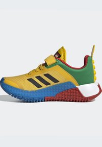 adidas Sportswear DNA X LEGO®LIFESTYLE ELASTIC LACE - Trainers - eqt yellow core black shock blue