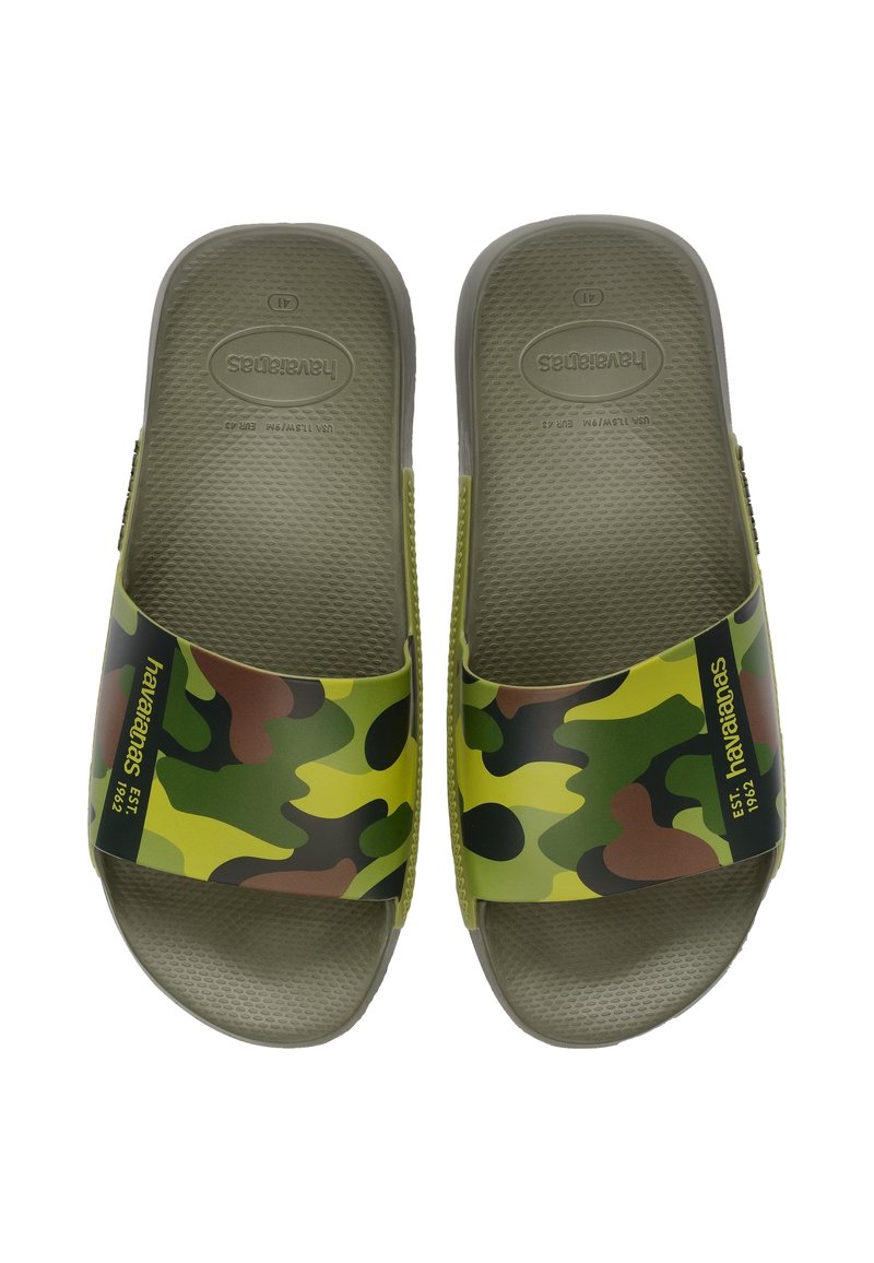 Damen Zehentrenner | Havaianas SLIDE PRINT Badesandale khaki - OH34386 Damen Zehentrenner | Havaianas SLIDE PRINT Badesandale khaki - OH34386