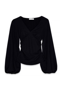 VOLUME SLEEVE - Blouse - black