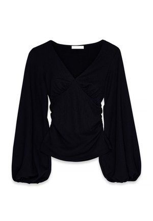 VOLUME SLEEVE - Blouse - black