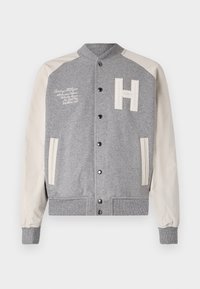 Tommy Hilfiger MIX MEDIA VARSITY UNISEX - Chaquetas bomber - grey