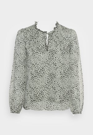 ONLY ONLDITSY BLOUSE - Pluus - seagrass aop/dot leo