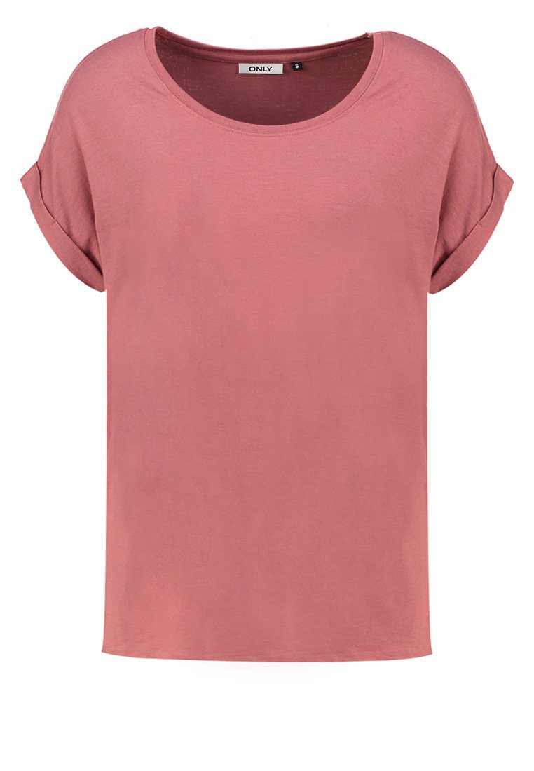Only T-shirt basic donkerroze Only T-shirt basic donkerroze