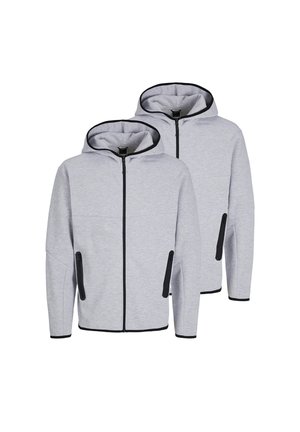 2ER PACK - Sweatjacke - light grey