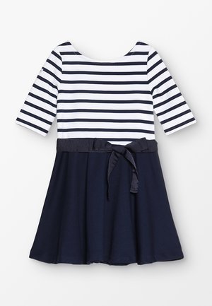 PONTE STRIPE - Jerseykjole - french navy/white