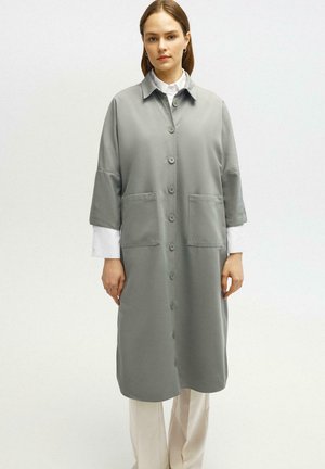 Touché Privé BUTTON DETAILED - Classic coat - grey