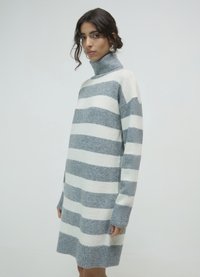 Calliope IN RIGHE - Abito in maglia - var grigio fumo melange