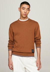 Tommy Hilfiger MONOTYPE TIPPED - Maglione - desert khaki
