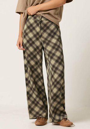 Pixie Girl, PETITE WIDE LEG TROUSERS - Stoffhose - brown