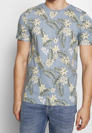 Print T-shirt - light blue